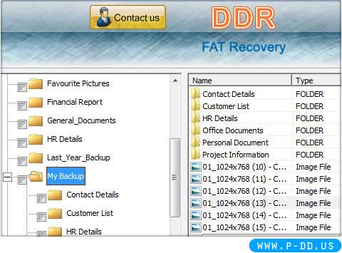 Data Recovery FAT screen shot